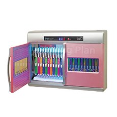 리빙플랜 칫솔살균기 HA-DT936 스테인레스 칫솔36개 살균, 핑크