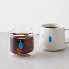 블루보틀 머그컵 텀블러 더블월 유리 머그 blue bottle, 1개