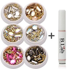 로나네일 네일파츠 풀파츠세트+뷰랩글루 2g 6종, 1개, 3. 오팔 세트 + 뷰랩 글루 2g