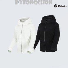 볼빅골프웨어 여성 부클 후드 풀집업 VLTSLA05
