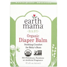 Earth MAMA 얼스마마 유기농 기저귀 밤 칼렌듈라 크림 2 액온스, One