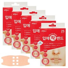 입애착 입벌림 방지밴드 25매입, 5개