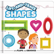 (영문도서) Lift-And-Trace: Shapes: With Flaps and Grooves Board Books, Crackboom! Books, English, 9782898023484
