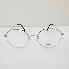 동그리안경 alius 0352 52 실버 메탈 안경테