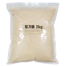 밀기울 소맥피 2kg 대용량 지퍼백 ( 밀웜 슈퍼밀웜 귀뚜라미 먹이 ), 1개 - 밀웜사료