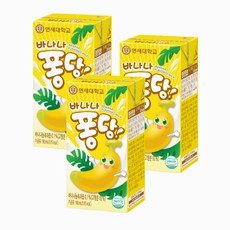 연세우유 바나나퐁당 바나나우유 190ml 멸균, 24개