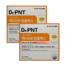 [정품] 닥터피엔티 액티브B컴플렉스 활력비타민B vitaminB, 2개, 120정
