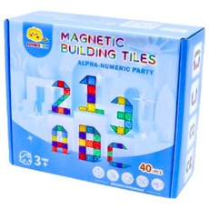 SCIENCEBABY 拼字派對 Set 40個 彩窗磁性積木, 1組