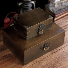 영정사진 보관함 유품 장례 추억 정리함 잠금 골동품 복고풍 엔틱 나무 상자 20/25cm, 16.외경25x17x9cm(디자인사진참조), 1개
