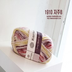 울마트 카토푸 코지울 스포츠 프린트 뜨개 털실, 1910 자주B