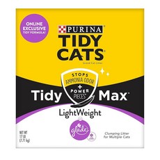 Purina Tidy Cats 뭉침 경량 멀티 고양이 모래 깔끔한 맥스 글레이드 클린 블로썸 포뮬라 - 7.7kg17파운드 박스 574748