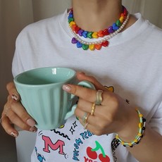 칼라진주목걸이