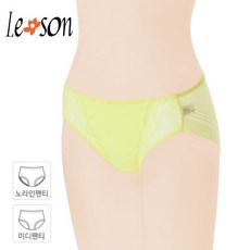 BYC [BYC] 르송 레이스 망사 노라인 여 미디 팬티 LMP5973