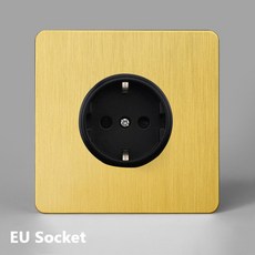 EU 조광기 2 플러그 벽 골드 푸시 가정용 포함 2 웨이 3 USB 조명 버튼 갱 전원 Avoir 레트로 소켓, EU Socket