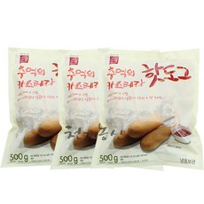오뗄 추억의 카스테라 핫도그 500gX3팩, 3개, 500g