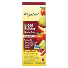 메가푸드 블러드 빌더 리퀴드 Iron Once Daily Orchard Fruit 7.7 fl oz (230ml), 1개