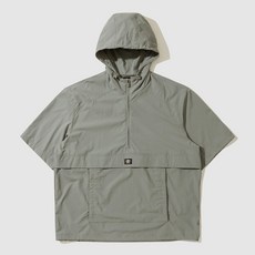 [국내백화점판] UMBRO 엄브로 24신상 클라우드 후드형 반팔 아노락 셋업 (카키)