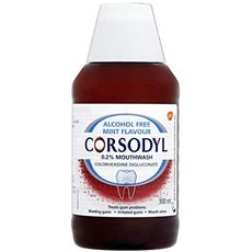 Corsodyl 미백치약 명품 불소 치아 영국배송 잇몸 질환 치료를 Csody Gum 자동차e Regime 키트 완전 보호 칫솔 1개 울트라 클린 치약 2개 매일 구강 세척제 쿨 민트 2개-72628, 단일옵션, 01.01. 알코올 프리 민트