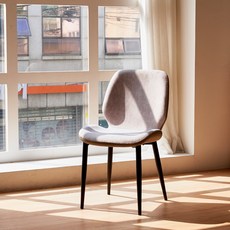 가구앤하우스 레이디 조야 패브릭 DIY 인테리어 철제 의자, 레이디의자(그레이), 1개