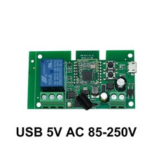 Zigbee 투야 스마트 라이프 차고 게이트 스위치 모듈 DC 12V 24V 32V 2MQTT 게이트웨이 스마트싱스용 1 채, 1개, 04 Zigbee 85-250v, 한개옵션2