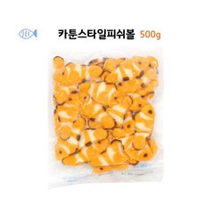 [유키키상품] 마라탕재료 랜시 카툰 피쉬볼 500g 니모 모양 어묵 오뎅 완자 FISHBALL 샤브샤브, 1팩