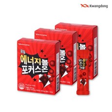 광동생활건강 에너지볼 포커스온 카페인 L테아닌 3g x 10포 3개