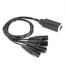 프로 C 네트워크 컨버터 케이블 오디오 어댑터 신호 확장기 DMX RJ45 CAT6 암에서 4 3 핀 XLR 암수 또 커넥터, RJX60-4M 5pcs, 02 RJX60-4M 5pcs