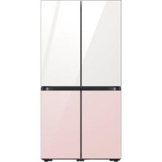 LG 2023 비스포크 냉장고 4도어 875L 글램화이트&글램핑크