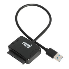 유전원 USB3.0 to SATA3 2.5 3.5 HDD SSD ODD 외장하드케이블 변환젠더 컨버터 노트북 DVD RW 연결선, 1개