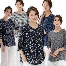 여성7부블라우스