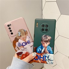 냉담 무드 남자 여자 적용 화웨이 MATE305G 핸드폰케이스 MATE20PRO 룽요우 V20V30 실리콘