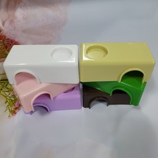 락사 터널형 쉘터 은신처 (소) 크레스티드게코 렙타일하우스, 1개, 갈색