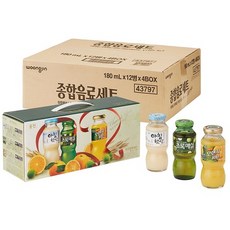 자연은 종합선물세트 180ml x 12병 x 4 즙 주스 착즙 사과 푸룬, 상세페이지 참조, 상세페이지 참조
