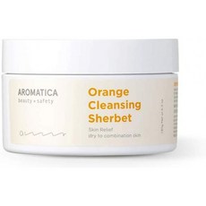 AROMATICA 오렌지 클렌징 셔벗 6.35oz / 180g 완전 채식, 단일상품