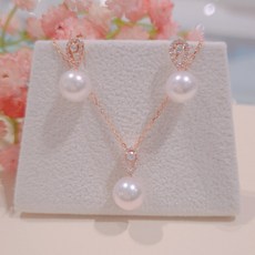 로제도르귀걸이목걸이세트