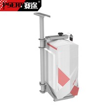 PC받침대 e-sports책상걸이 걸이식 본체프레임 조절가능 본체 거치대전 컴퓨터테이블 배치 통용기기 받침 탄소강 제작, T02-그레이 본체프레임