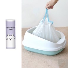 헤라우스점핑 고양이 화장실 모래교체용 비닐 캣라이너, 1세트