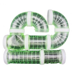 동물 터널 플라스틱 햄스터 기니피그용 연결, 1.Green, 1개