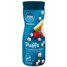 거버 퍼프 딸기사과 42g, 6개
