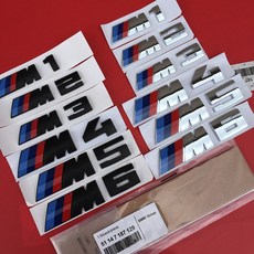 BMW M 전차종 유광 무광 레터링 엠블럼 몰딩 520D 320D X1 X2 X3 X4 X5 M3 M4 튜닝, M (가로89mm 세로29mm), 무광블랙, M
