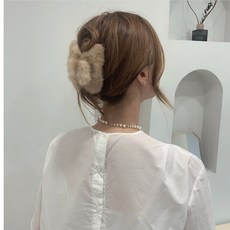 오케이샵 밍크털대집게헤어핀(54317)