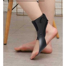 족하수보조기 족하수 보조기 교정 골절 반깁스 발목 풋드랍 인대, 1개, 투명 에어백 손잡이(왼발)+안감 변경 XL