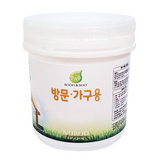 노루페인트 순앤수 친환경 수성페인트 방문가구용1L 소프트화이트, 1개, 화이트그린, 1L