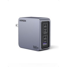 유그린 넥소드 프로 160W USB C 충전기 4포트 PD 3.1 GaN 컴팩트 패스트 PPS 벽 맥북 16'' M2 픽셀북 델 XPS 아이패드 아이폰 15 프로14 갤럭시S2