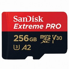 샌디스크 Extreme Pro microSD Class10 UHS-I U3, 256GB