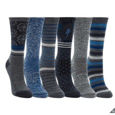 Kirkland 여성 울 등산 양말 6족 Women Trail Socks
