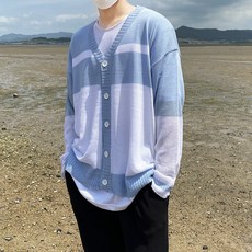 남자여름용가디건