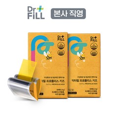 [닥터필] 프로폴리스 키즈 필름 아연 어린이 면역력 바나나맛, 5g, 2개
