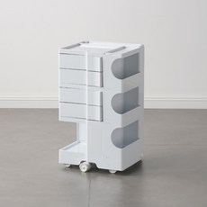 북유럽 수입가구 보비트롤리 B-Line 이동식트롤리 기저귀정리함 주방카트, 트롤리 + 화이트3단+화이트바퀴