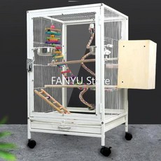 아크릴 앵무새 새장 카나리아 공원 사육 레이지 새장 블랙 메종, 1.white